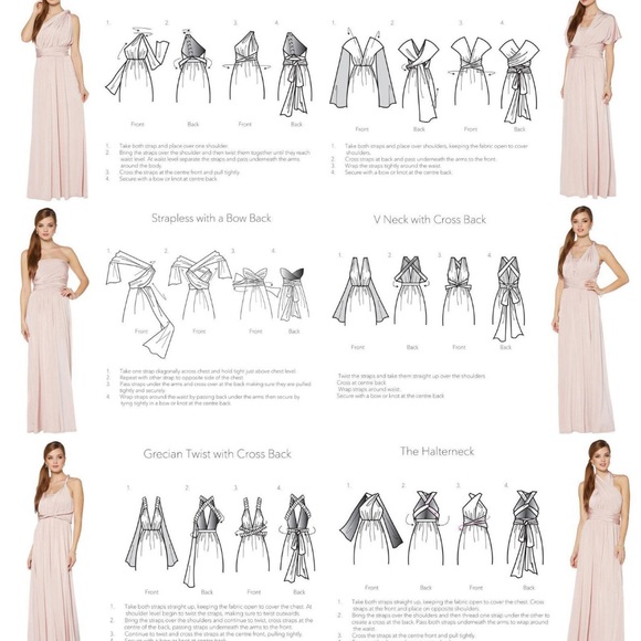 EMERALD WRAP DRESS/ Convertible Dress / Multi Wrap Dress - Picture 7 of 7